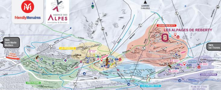 Location au ski Résidence les Alpages de Reberty - Les Menuires