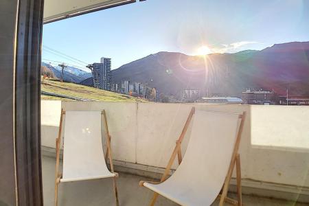 Rent in ski resort 2 room apartment 6 people (115) - Résidence les Aravis - Les Menuires - Balcony