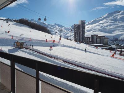 Skiverleih 2-Zimmer-Appartment für 6 Personen (612) - Résidence les Aravis - Les Menuires - Terrasse