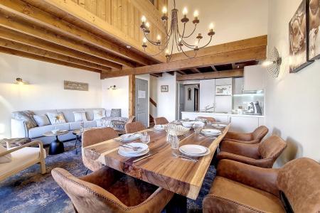 Rent in ski resort 4 room duplex apartment 8 people (10) - Résidence les Cristaux - Les Menuires - Living room