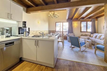 Rent in ski resort 4 room duplex apartment 8 people (7) - Résidence les Cristaux - Les Menuires - Living room