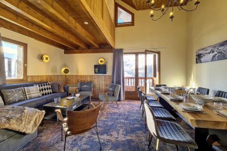 Rent in ski resort 5 room duplex apartment 10 people (8) - Résidence les Cristaux - Les Menuires - Living room