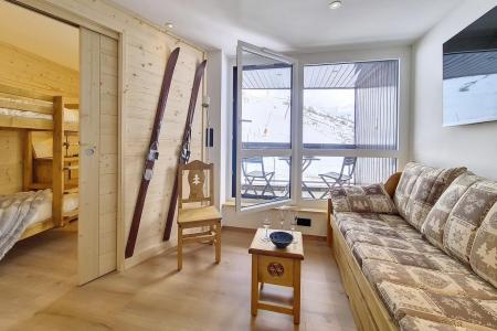 Ski verhuur Appartement 2 kamers 4 personen (414) - Résidence les Soldanelles B - Les Menuires - Woonkamer