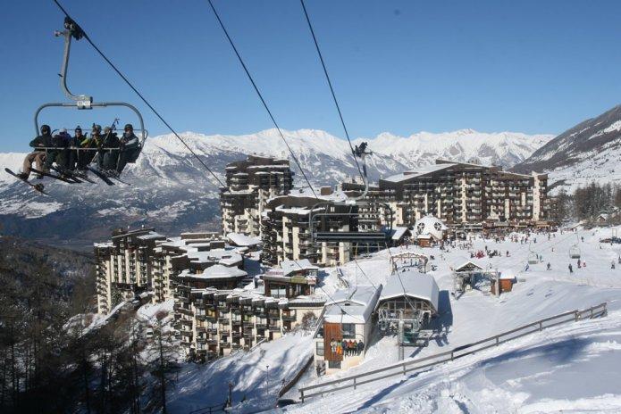 Аренда на лыжном курорте Апартаменты 2 комнат 6 чел. (302) - BALCONS DES ORRES - Les Orres - зимой под открытым небом