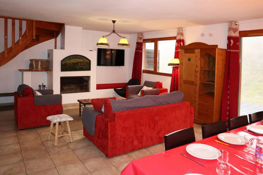 Ski verhuur Chalet mitoye 5 kamers  10 personen - Chalet la Combe d'Or - Les Orres - Woonkamer