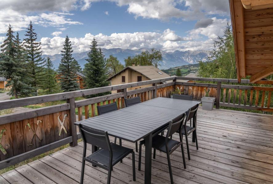 Location au ski Chalet 7 pièces 15 personnes (CHAPRA34) - Chalet Pramouton - Les Orres - Balcon