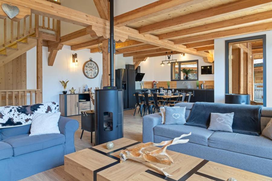 Skiverleih 5 Zimmer Chalet für 12 Personen (3) - Domaine Du Loup Blanc - Les Orres - Wohnzimmer