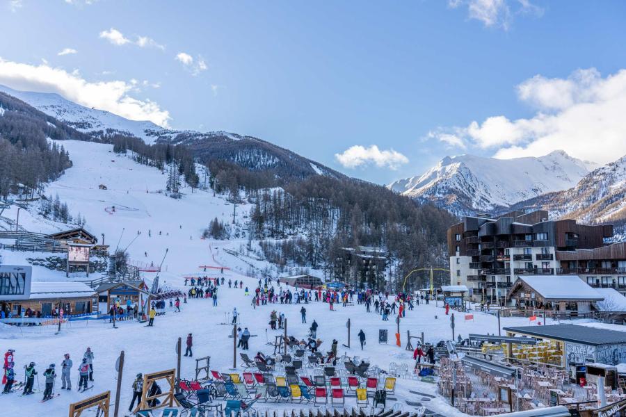 Location au ski Studio coin montagne 4 personnes (407) - La Résidence le 1650 - Les Orres - Extérieur hiver