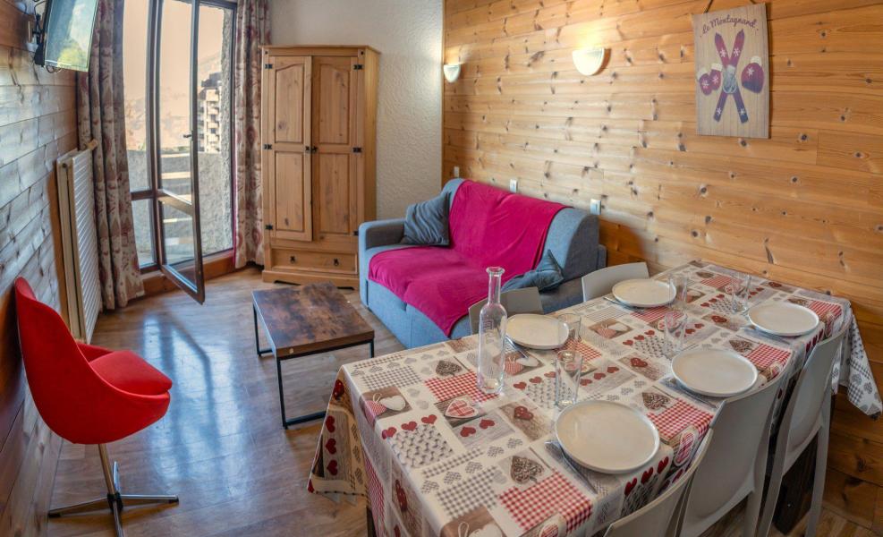 Ski verhuur Appartement 3 kamers 8 personen (401) - La Résidence le 1650 - Les Orres - Woonkamer