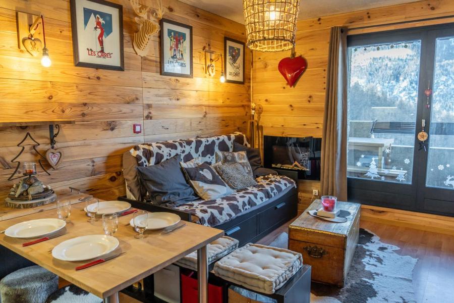 Rent in ski resort Studio sleeping corner 6 people (706) - La Résidence les Orrianes des Blés - Les Orres - Living room