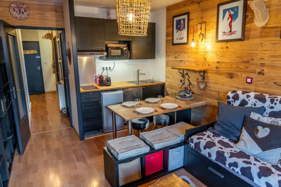Rent in ski resort Studio sleeping corner 6 people (706) - La Résidence les Orrianes des Blés - Les Orres - Living room