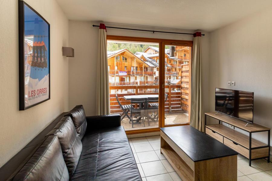 Rent in ski resort 2 room apartment 4 people (416) - Le Balcon des Airelles - Les Orres - Living room