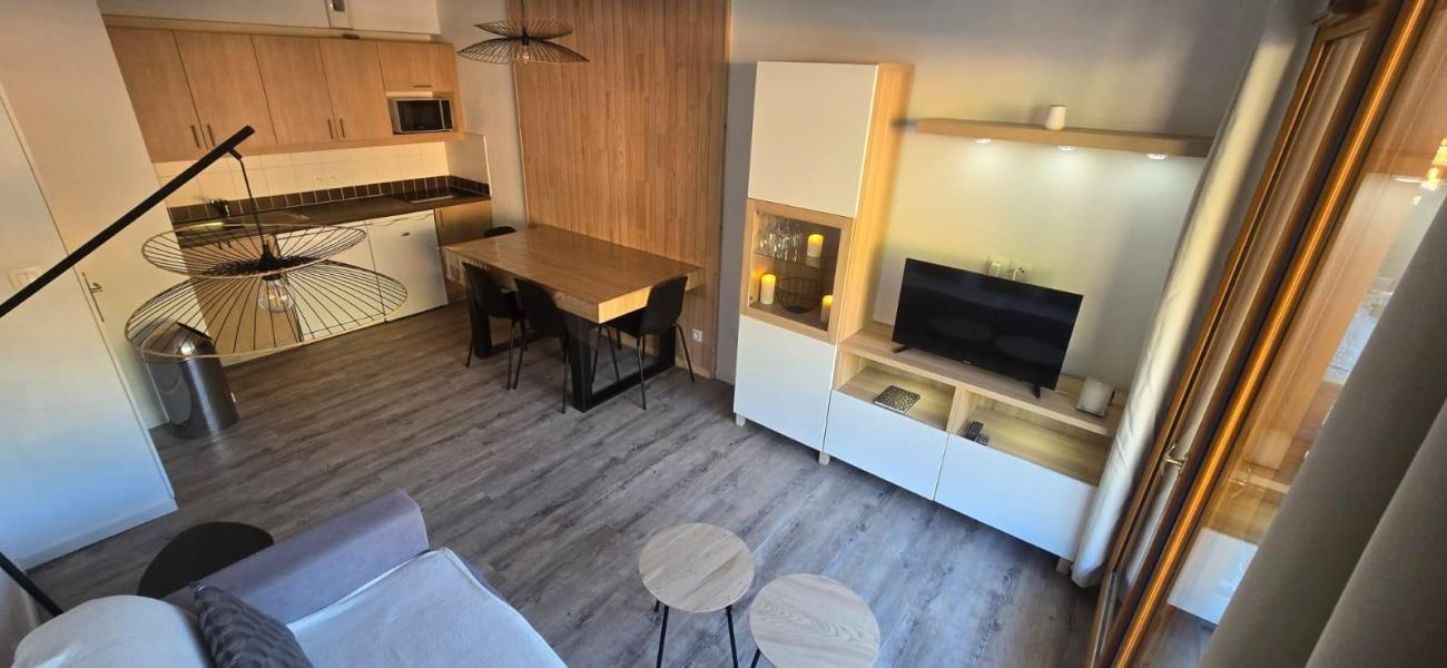 Skiverleih 2-Zimmer-Appartment für 4 Personen (512) - Le Balcon des Airelles - Les Orres - Wohnzimmer