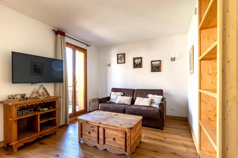 Skiverleih 3-Zimmer-Holzhütte für 8 Personen (601) - Le Balcon des Airelles - Les Orres - Wohnzimmer