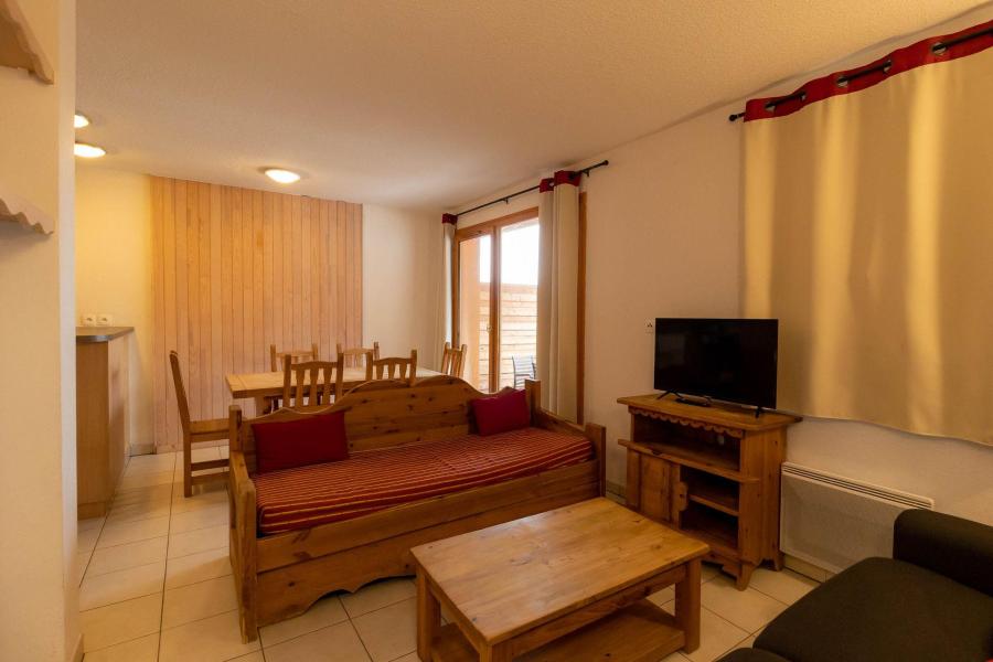 Skiverleih 3 Zimmer Maisonettewohnung für 7 Personen (310) - Le Balcon des Airelles - Les Orres - Wohnzimmer