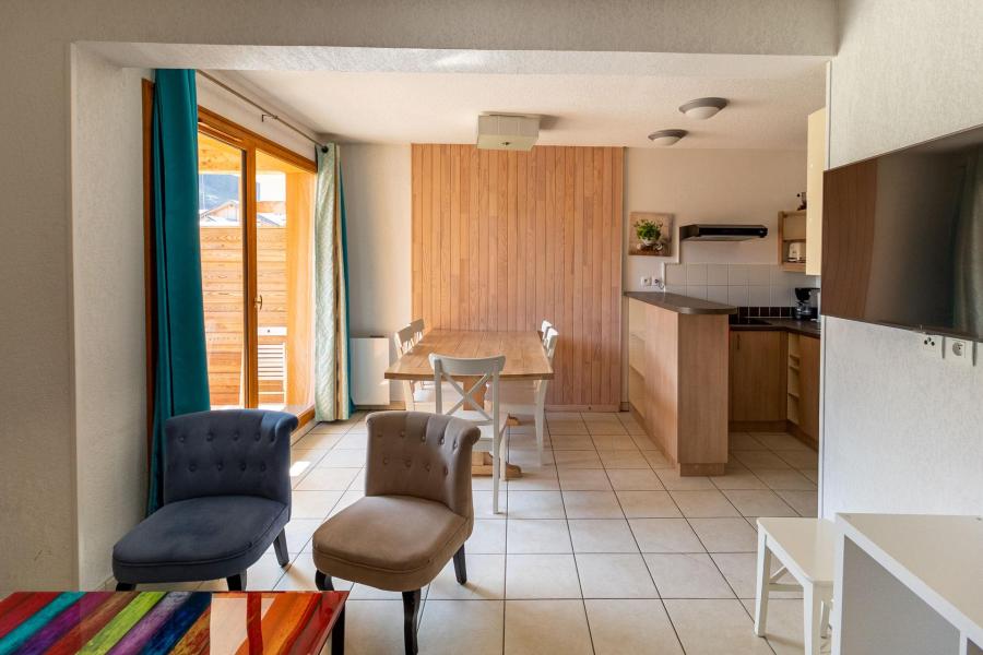 Skiverleih 4 Zimmer Maisonettewohnung für 9 Personen (502) - Le Balcon des Airelles - Les Orres - Wohnzimmer