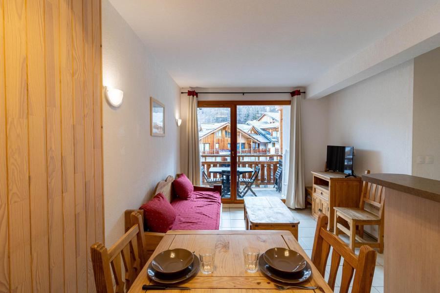 Ski verhuur Appartement 3 kamers 6 personen (510) - Le Balcon des Airelles - Les Orres - Woonkamer