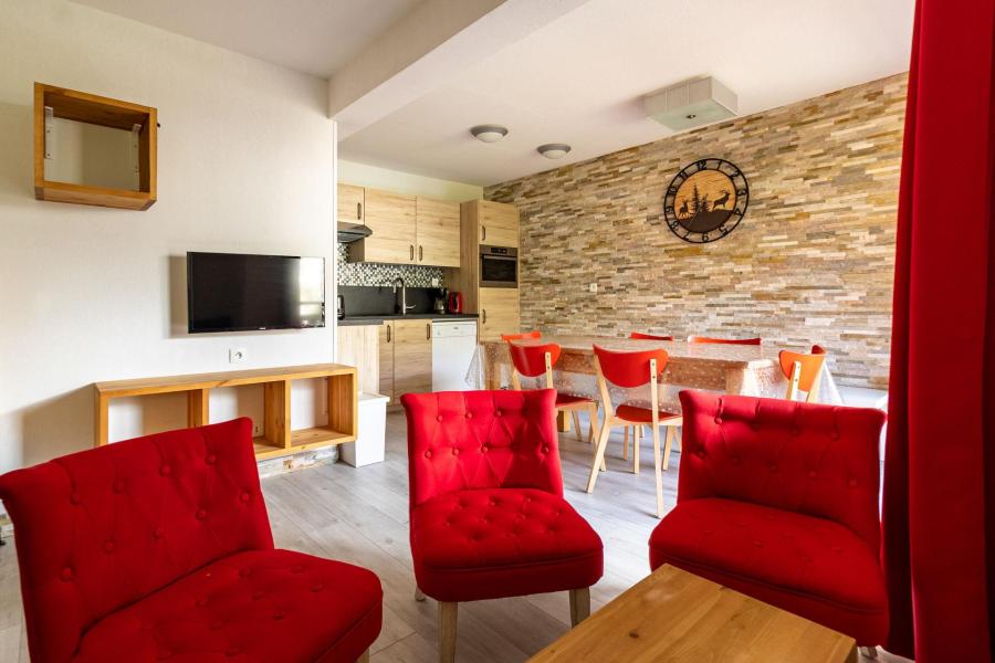 Ski verhuur Appartement 4 kamers 8 personen (501) - Le Balcon des Airelles - Les Orres - Woonkamer