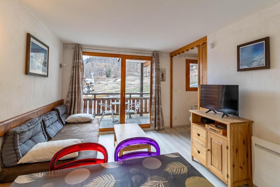 Ski verhuur Appartement 2 kamers bergnis 4 personen (04) - Le Parc des Airelles - Les Orres - Woonkamer