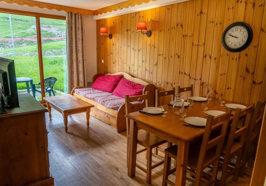 Skiverleih 2-Zimmer-Holzhütte für 6 Personen (MBB001) - Les Hauts de Preclaux I - Les Orres - Wohnzimmer