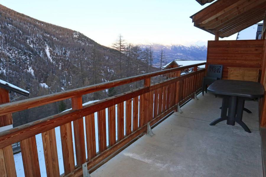 Rent in ski resort 4 room duplex apartment 8 people (501) - Résidence Balcon des Airelles - Les Orres - Balcony