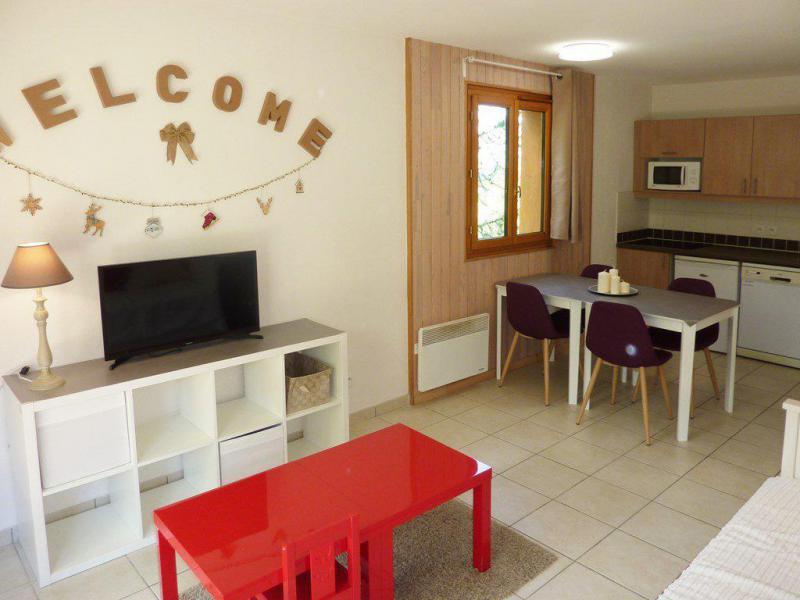 Ski verhuur Appartement 2 kamers 4 personen (500) - Résidence Balcon des Airelles - Les Orres - Woonkamer