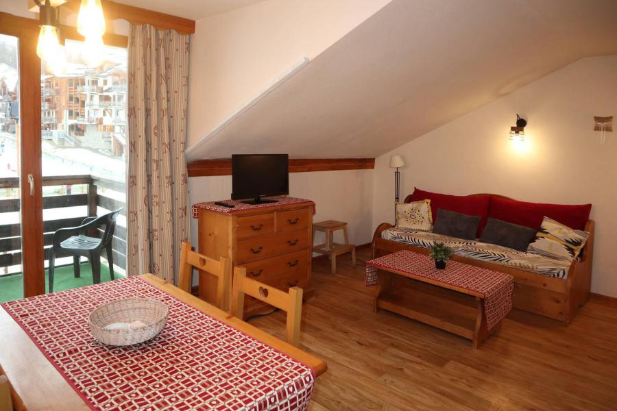 Ski verhuur Studio cabine 6 personen (477) - Résidence l'Edelweiss - Monts du Bois d'Or - Les Orres - Woonkamer