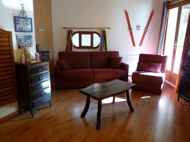 Rent in ski resort 3 room apartment 8 people (517) - Résidence l'Horizon - Les Orres - Living room
