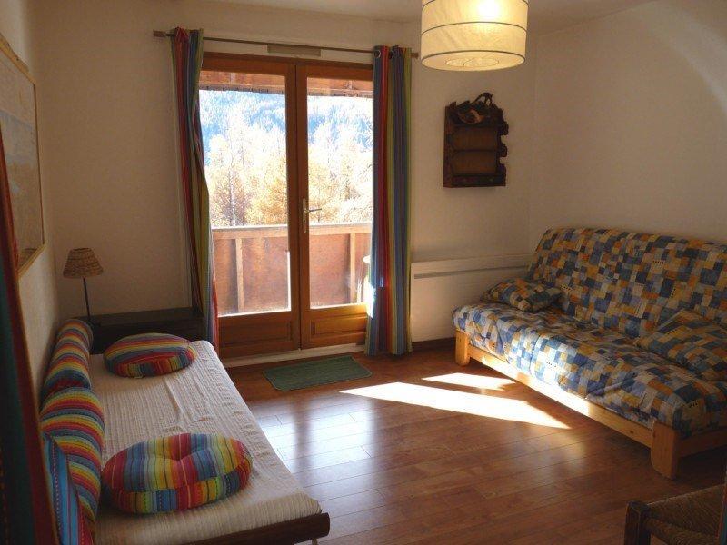 Skiverleih 3-Zimmer-Appartment für 8 Personen (517) - Résidence l'Horizon - Les Orres - Wohnzimmer