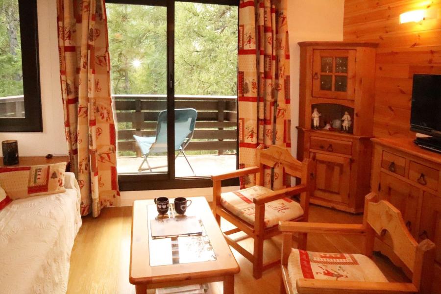 Ski verhuur Appartement 3 kamers 4 personen (451) - Résidence la Chamoisière - Les Orres - Woonkamer