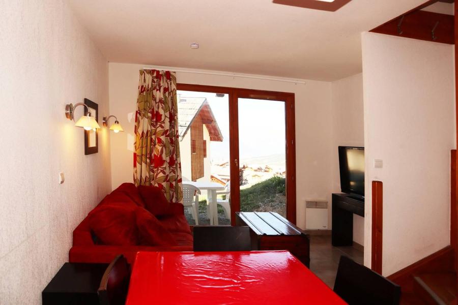 Rent in ski resort 3 room duplex apartment 7 people (1003) - Résidence la Combe d'Or - Les Orres - Living room