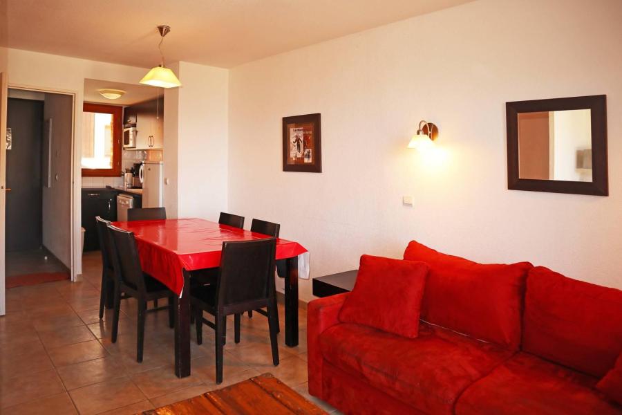 Rent in ski resort 3 room duplex apartment 7 people (1003) - Résidence la Combe d'Or - Les Orres - Living room