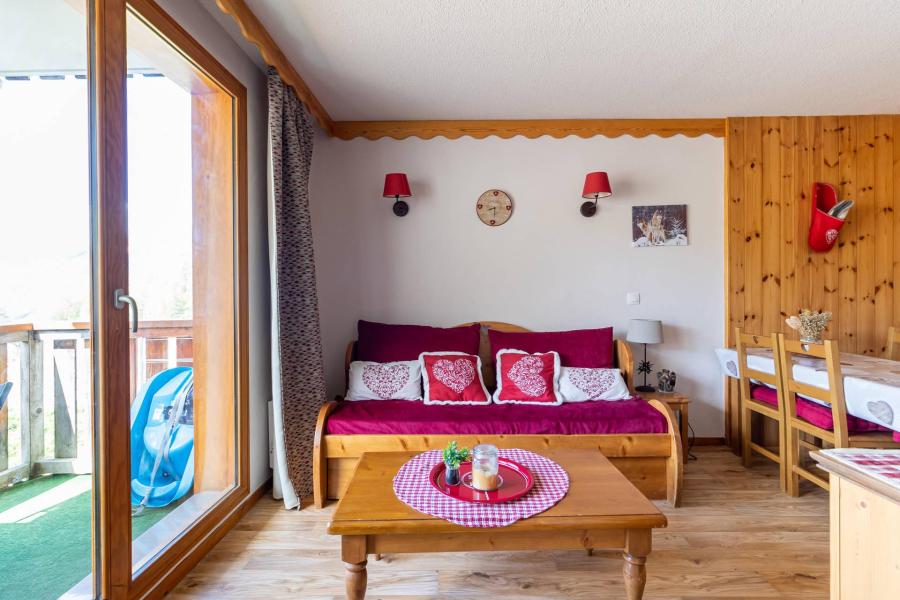 Ski verhuur Appartement 3 kamers 6 personen (102) - Résidence les Colchiques - Les Orres - Woonkamer