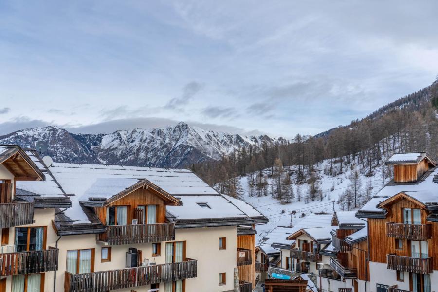 Аренда на лыжном курорте Квартира студия со спальней для 4 чел. (302) - Résidence les Edelweiss - Les Orres - зимой под открытым небом