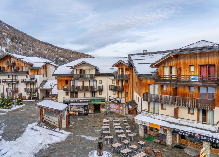 Аренда на лыжном курорте Квартира студия со спальней для 4 чел. (302) - Résidence les Edelweiss - Les Orres - зимой под открытым небом