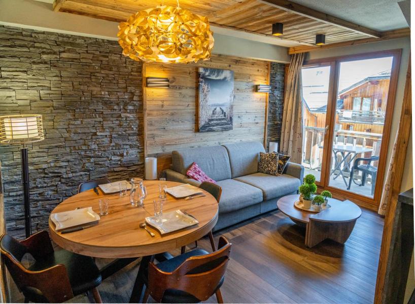 Ski verhuur Studio bergnis 4 personen (302) - Résidence les Edelweiss - Les Orres - Woonkamer