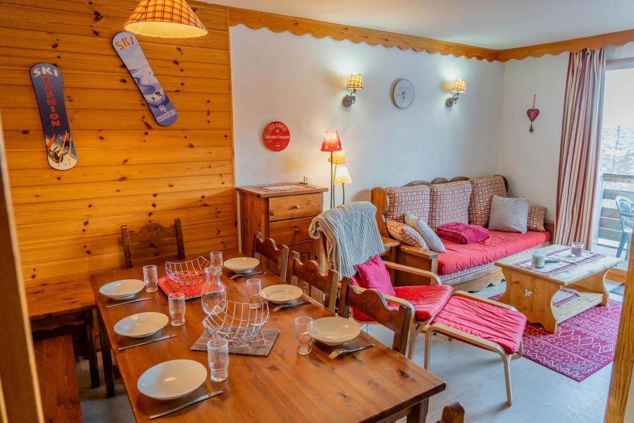 Rent in ski resort 4 room duplex apartment 10 people (1205) - Résidence les Erines - Les Orres - Living room