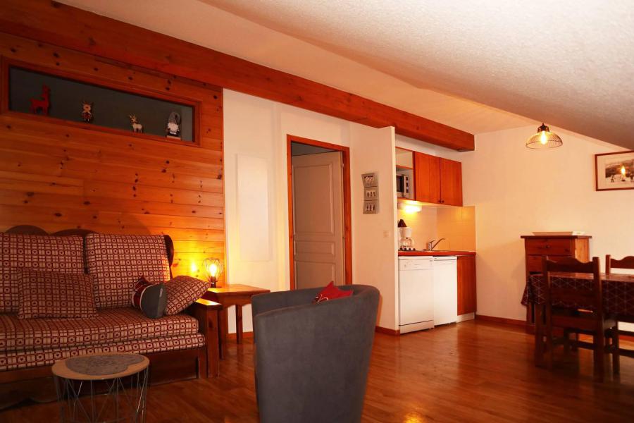 Ski verhuur Appartement 2 kamers bergnis 6 personen (499) - Résidence les Erines - Mélèzes d'Or - Les Orres - Woonkamer