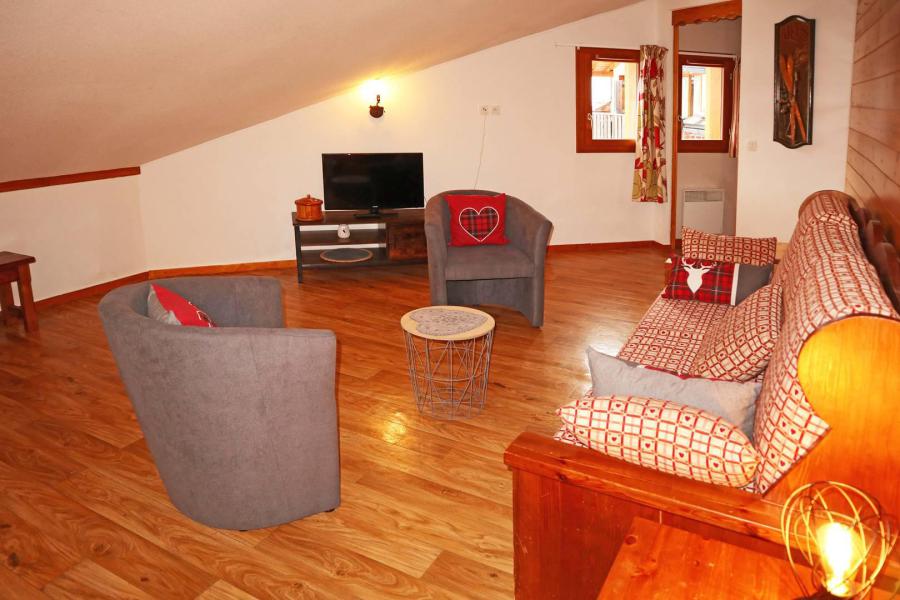 Ski verhuur Appartement 2 kamers bergnis 6 personen (499) - Résidence les Erines - Mélèzes d'Or - Les Orres - Woonkamer