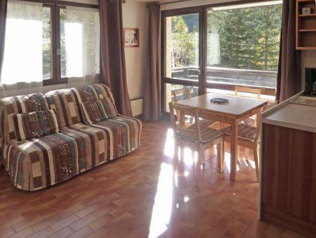 Rent in ski resort Studio sleeping corner 4 people (482) - Résidence les Flocons - Les Orres - Living room