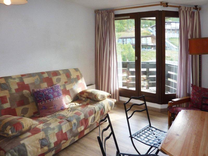 Rent in ski resort Studio sleeping corner 4 people (101) - Résidence les Gradins - Les Orres - Living room