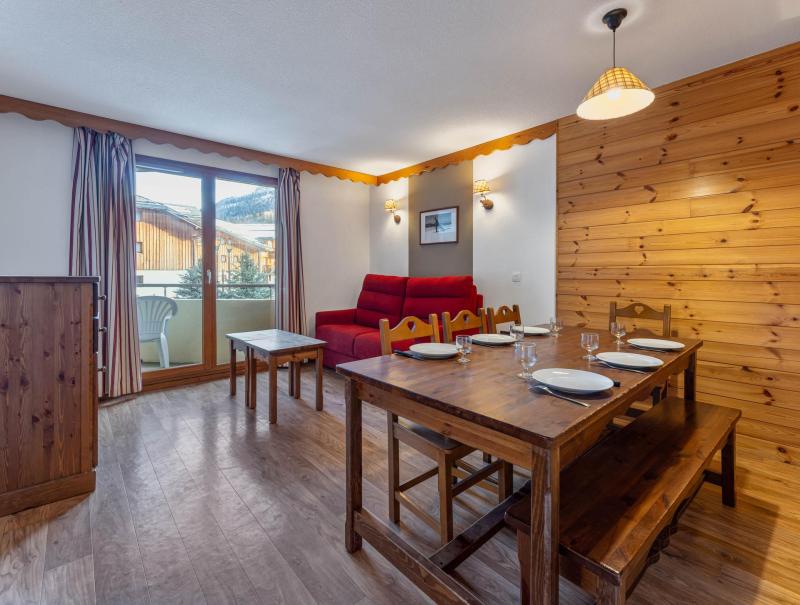 Skiverleih 2-Zimmer-Holzhütte für 8 Personen (MZ2118) - Résidence les Hauts de Préclaux I - Les Orres - Wohnzimmer