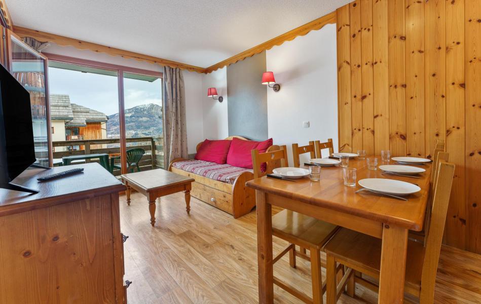 Skiverleih Wohnung 2 Zimmer Schlafecke 6 Personen (MBB215) - Résidence les Hauts de Préclaux I - Les Orres - Wohnzimmer