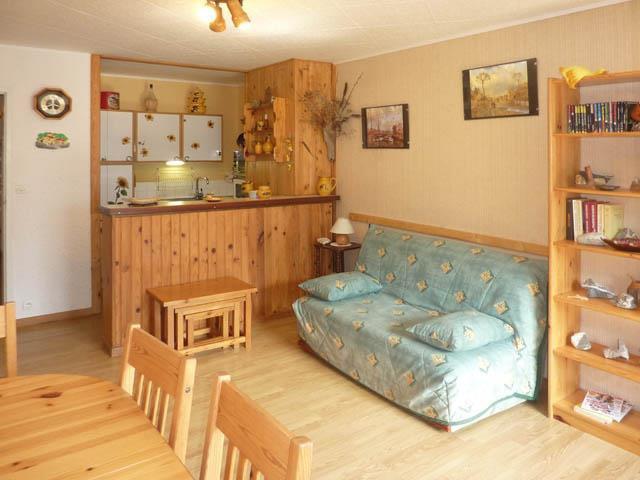 Rent in ski resort 2 room apartment sleeping corner 8 people (133) - Résidence les Orrianes des Neiges - Les Orres - Living room