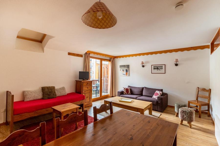 Ski verhuur Appartement duplex 2 kamers 8 personen (2201) - Résidence les Silènes - Les Orres - Woonkamer