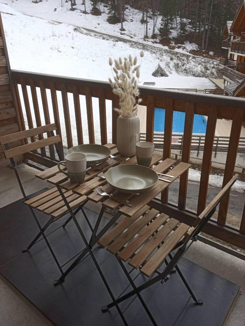 Ski verhuur Appartement duplex 3 kamers 6 personen (853) - Résidence les Terrasses du Soleil d'Or - Les Orres - Balkon