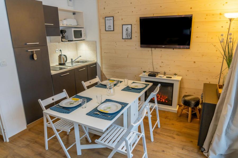 Ski verhuur Studio bergnis 4 personen (2102) - Résidence Terrasses du Soleil d'Or - Les Orres - Woonkamer