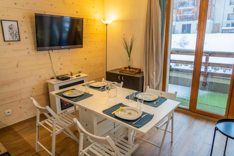 Skiverleih Studio Schlafnische 4 Personen (2102) - Résidence Terrasses du Soleil d'Or - Les Orres - Wohnzimmer