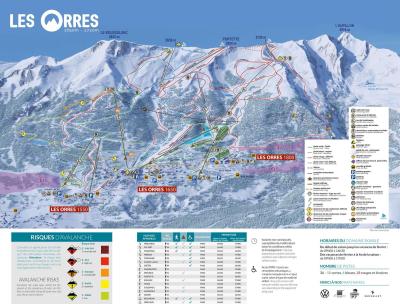 Soggiorno sugli sci BALCONS DES ORRES - Les Orres - Mappa