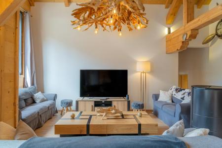 Skiverleih 5 Zimmer Chalet für 12 Personen (3) - Domaine Du Loup Blanc - Les Orres - Wohnzimmer